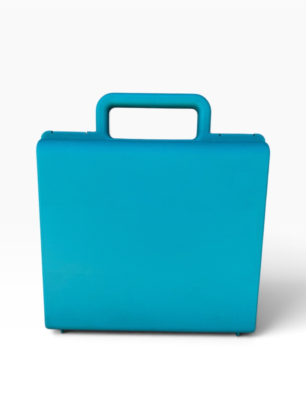 Vintage 1980s Turquoise Click Case for 20 Cassette Tapes